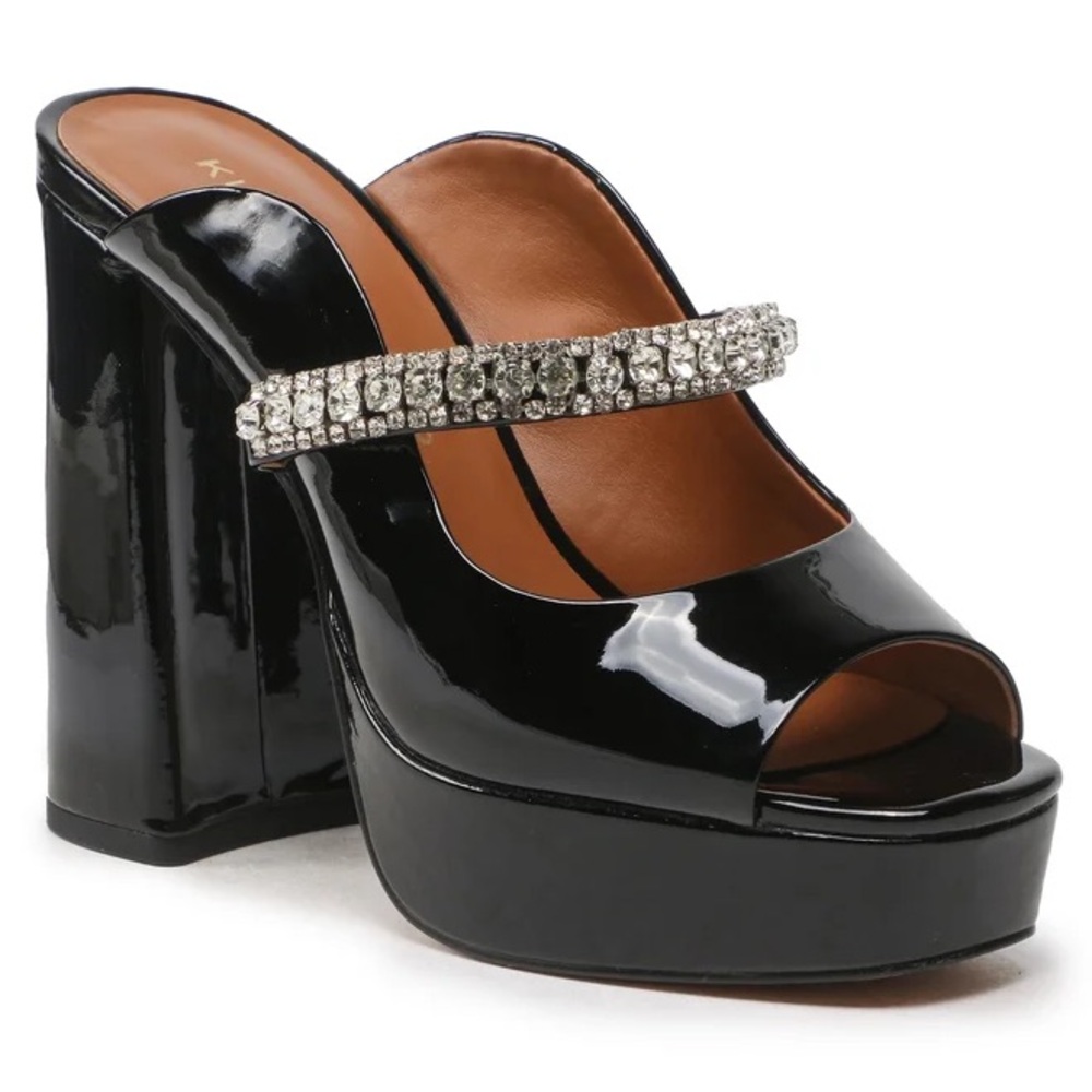 Duke Platform Peep Toe Mule